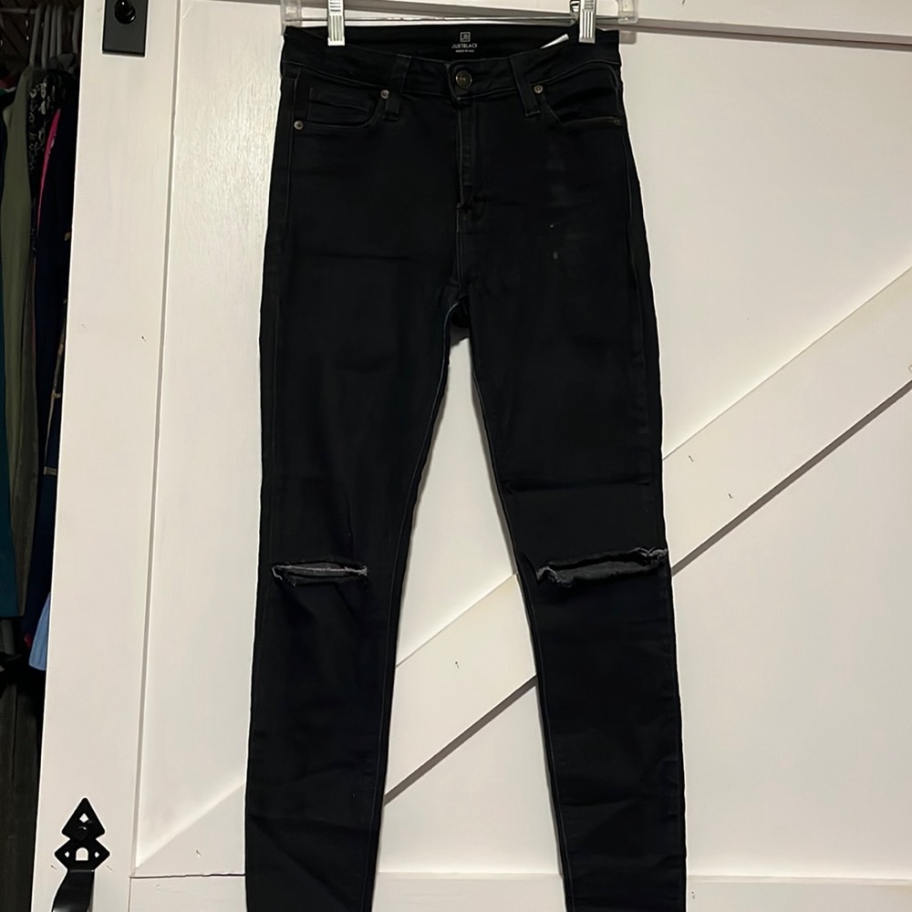 Just Black Denim high waisted Skinny Jeans